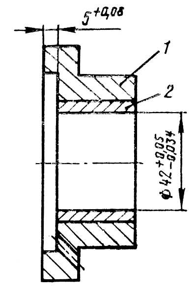 Задний подшипник кулачкового валика Задний подшипник кулачкового валика